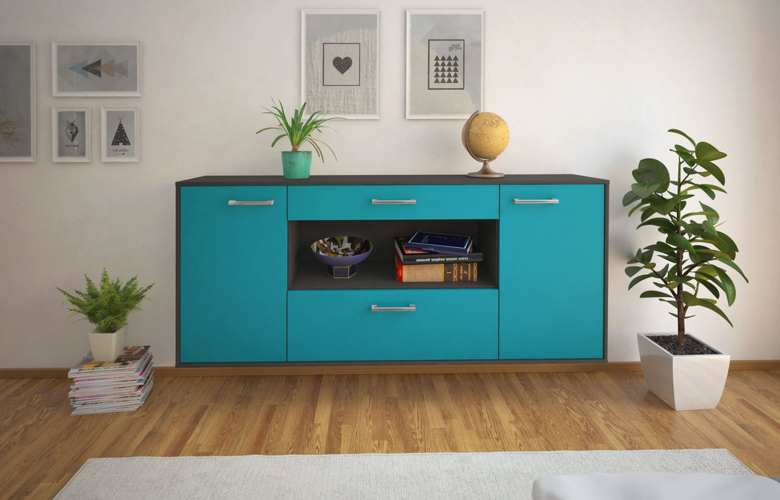 Sideboard Ann Arbor, Tuerkis Studio (180x79x35cm) - Dekati GmbH