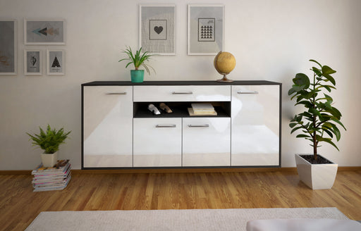 Sideboard Lansing, Weiß Studio (180x79x35cm) - Dekati GmbH