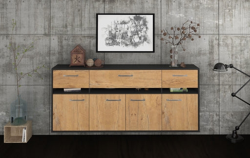 Sideboard Gainesville, Eiche Studio (180x79x35cm) - Dekati GmbH