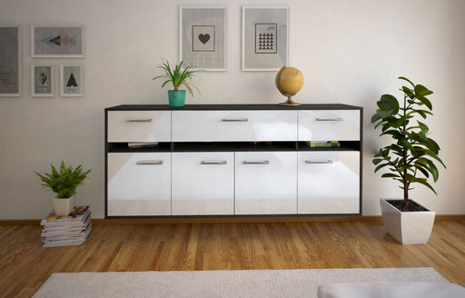 Sideboard Gainesville, Weiß Studio (180x79x35cm) - Dekati GmbH