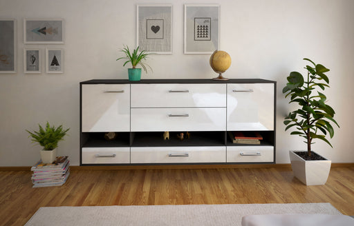 Sideboard Lafayette, Weiß Studio (180x79x35cm) - Dekati GmbH