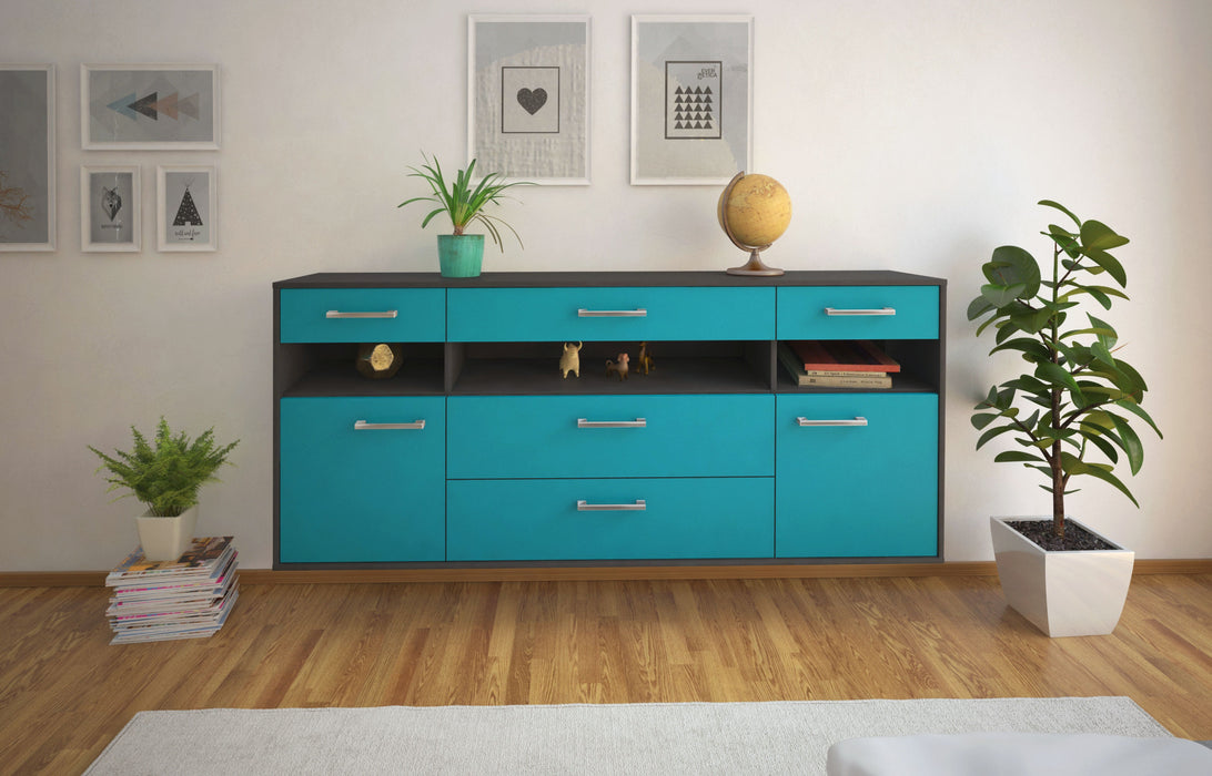 Sideboard Inglewood, Tuerkis Studio (180x79x35cm) - Dekati GmbH