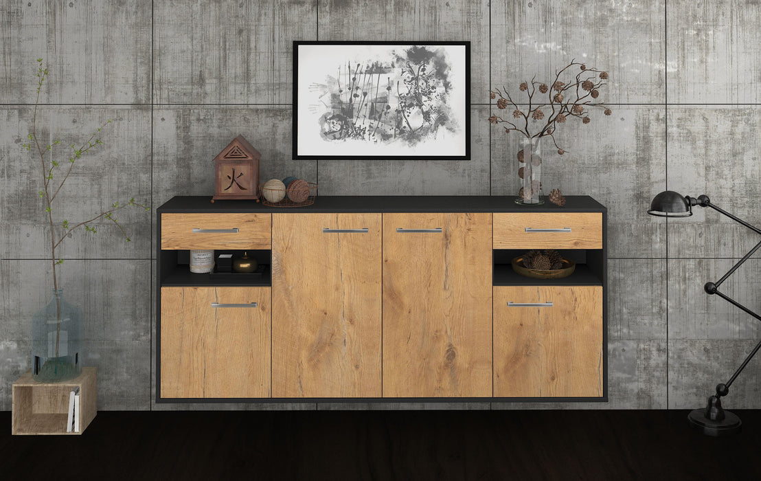 Sideboard Killeen, Eiche Studio (180x79x35cm) - Dekati GmbH