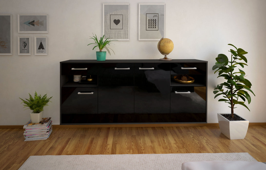 Sideboard Killeen, Schwarz Studio (180x79x35cm) - Dekati GmbH