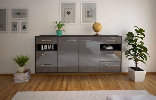 Sideboard Thornton, Grau Studio (180x79x35cm) - Dekati GmbH