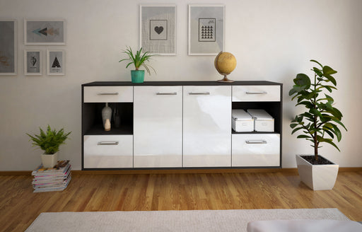 Sideboard Charleston, Weiß Studio (180x79x35cm) - Dekati GmbH