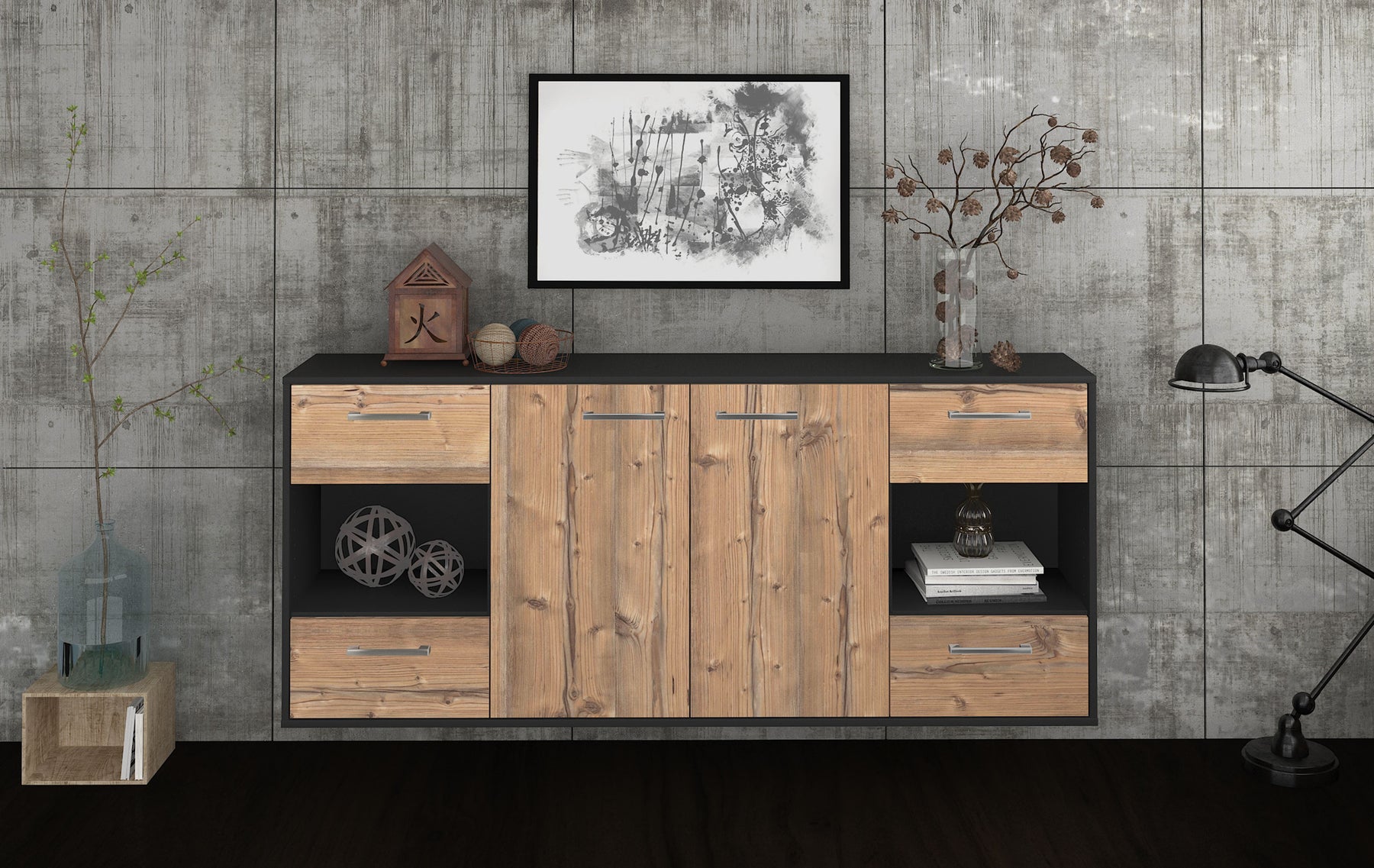 Sideboard Santa Clara, Pinie Studio (180x79x35cm) - Dekati GmbH