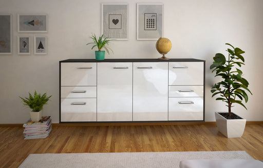 Sideboard Beaumont, Weiß Studio (180x79x35cm) - Dekati GmbH