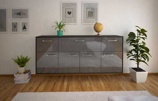 Sideboard Roseville, Grau Studio (180x79x35cm) - Dekati GmbH