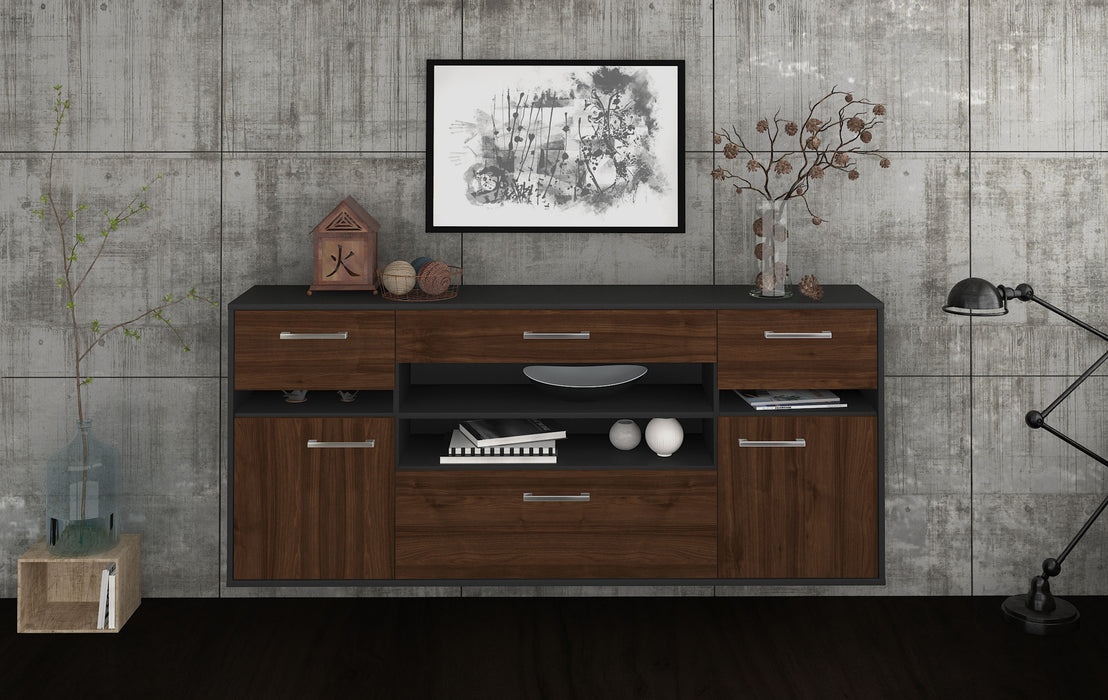 Sideboard Miramar, Walnuss Studio (180x79x35cm) - Dekati GmbH