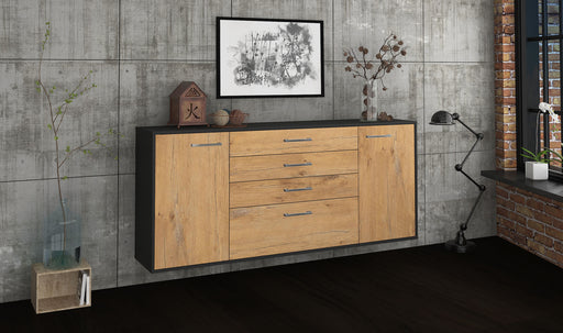 Sideboard Alexandria, Eiche Front (180x79x35cm) - Dekati GmbH