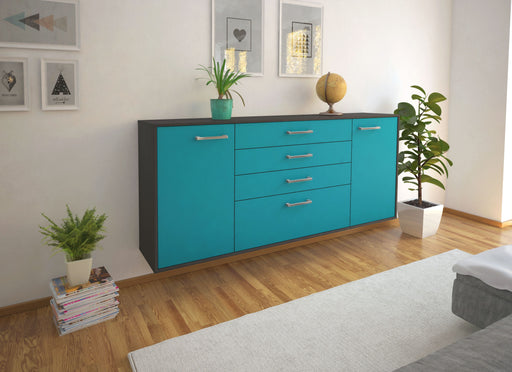 Sideboard Alexandria, Tuerkis Front (180x79x35cm) - Dekati GmbH