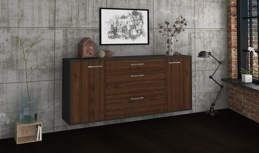 Sideboard Syracuse, Walnuss Front (180x79x35cm) - Dekati GmbH