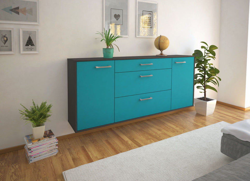 Sideboard Syracuse, Tuerkis Front (180x79x35cm) - Dekati GmbH