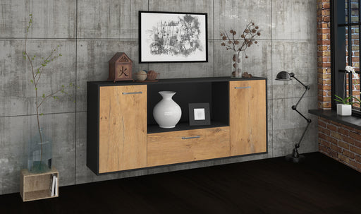 Sideboard Fort Collins, Eiche Front (180x79x35cm) - Dekati GmbH