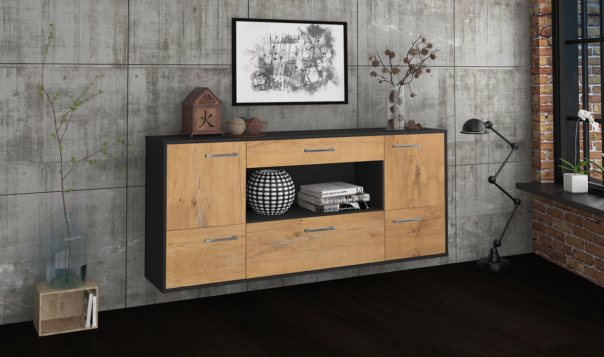 Sideboard East Los Angeles, Eiche Front (180x79x35cm) - Dekati GmbH