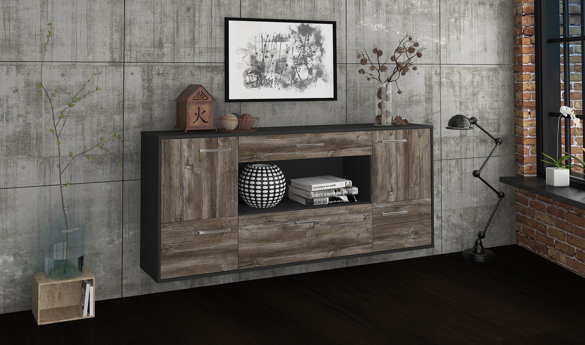 Sideboard East Los Angeles, Treibholz Front (180x79x35cm) - Dekati GmbH