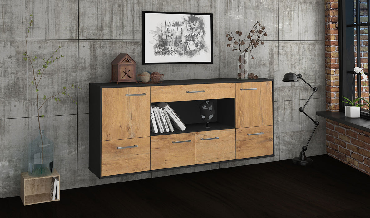 Sideboard Fullerton, Eiche Front (180x79x35cm) - Dekati GmbH