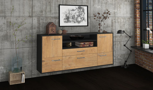 Sideboard Elk Grove, Eiche Front (180x79x35cm) - Dekati GmbH