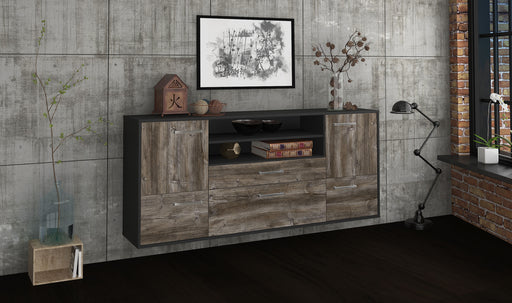 Sideboard Elk Grove, Treibholz Front (180x79x35cm) - Dekati GmbH