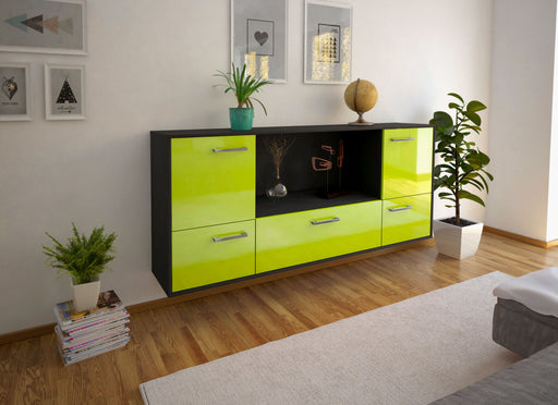 Sideboard Sunnyvale, Gruen Front (180x79x35cm) - Dekati GmbH