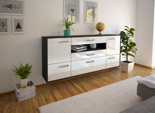 Sideboard Savannah, Weiß Front (180x79x35cm) - Dekati GmbH