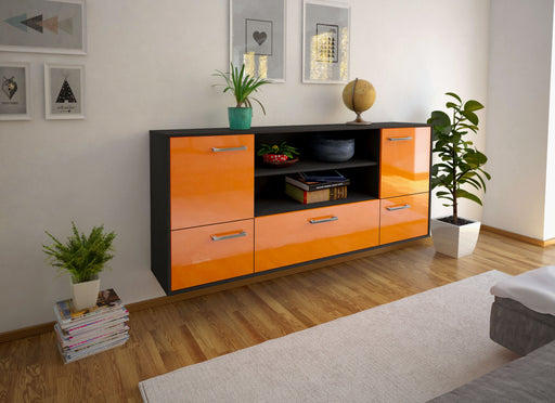 Sideboard Sterling Heights, Orange Front (180x79x35cm) - Dekati GmbH