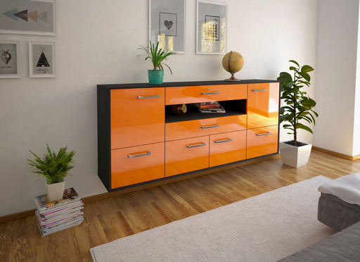 Sideboard McAllen, Orange Front (180x79x35cm) - Dekati GmbH