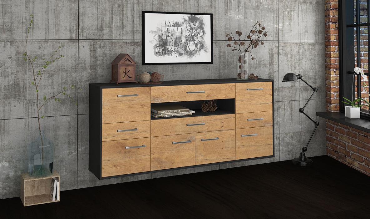 Sideboard Coral Springs, Eiche Front (180x79x35cm) - Dekati GmbH