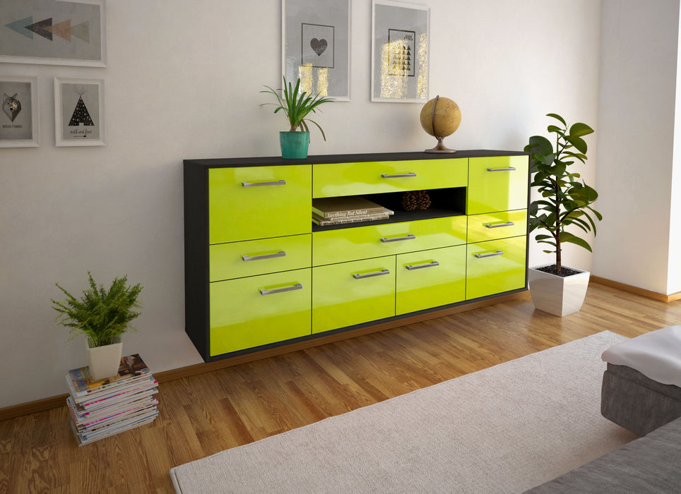 Sideboard Coral Springs, Gruen Front (180x79x35cm) - Dekati GmbH