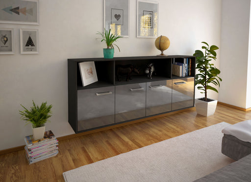 Sideboard Columbia, Grau Front (180x79x35cm) - Dekati GmbH