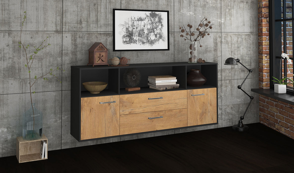 Sideboard Hartford, Eiche Front (180x79x35cm) - Dekati GmbH