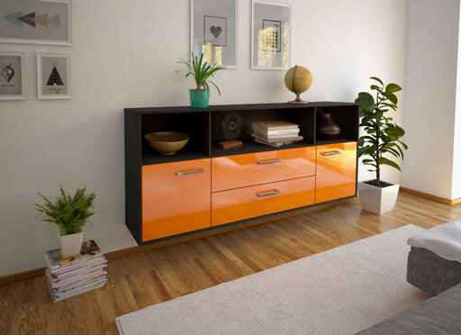 Sideboard Hartford, Orange Front (180x79x35cm) - Dekati GmbH