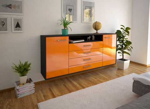 Sideboard New Haven, Orange Front (180x79x35cm) - Dekati GmbH