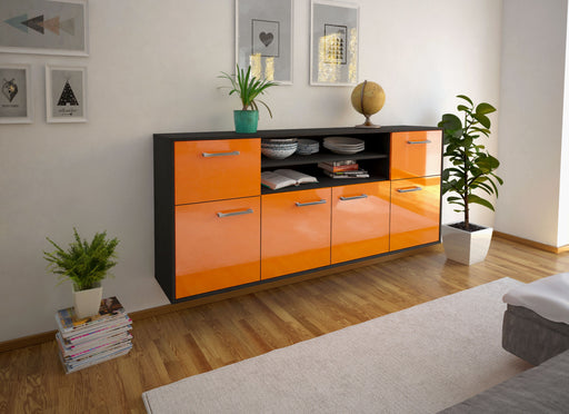 Sideboard Topeka, Orange Front (180x79x35cm) - Dekati GmbH