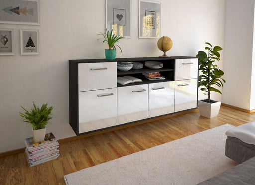 Sideboard Topeka, Weiß Front (180x79x35cm) - Dekati GmbH