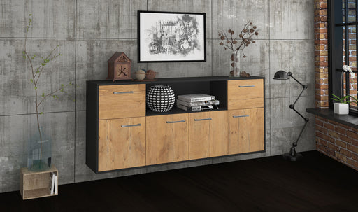 Sideboard West Valley City, Eiche Front (180x79x35cm) - Dekati GmbH