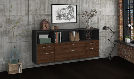 Sideboard Cary, Walnuss Front (180x79x35cm) - Dekati GmbH