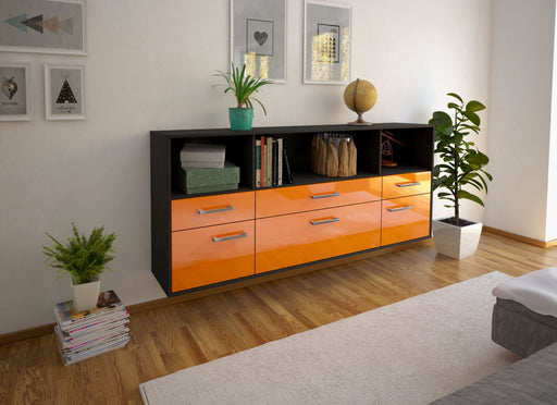 Sideboard Cary, Orange Front (180x79x35cm) - Dekati GmbH