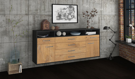 Sideboard Bellevue, Eiche Front (180x79x35cm) - Dekati GmbH