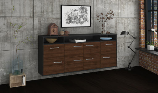 Sideboard Concord, Walnuss Front (180x79x35cm) - Dekati GmbH