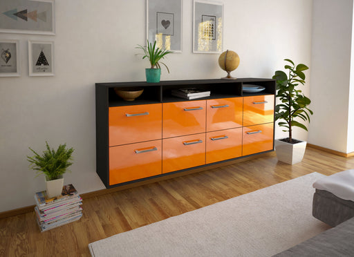 Sideboard Concord, Orange Front (180x79x35cm) - Dekati GmbH