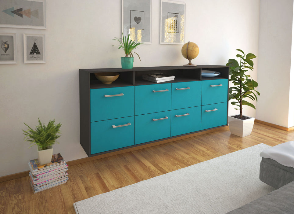 Sideboard Concord, Tuerkis Front (180x79x35cm) - Dekati GmbH