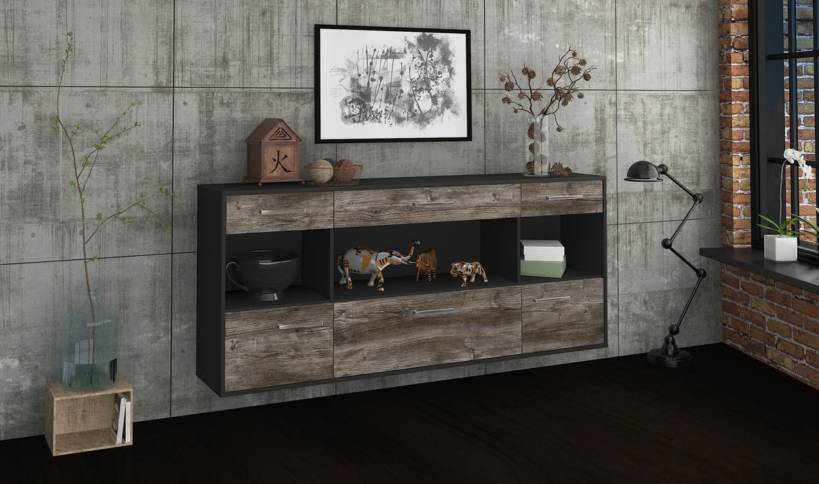 Sideboard Clarksville, Treibholz Front (180x79x35cm) - Dekati GmbH