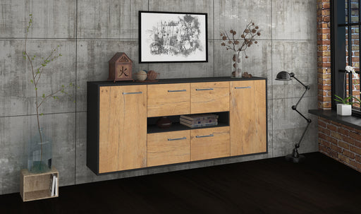 Sideboard Stamford, Eiche Front (180x79x35cm) - Dekati GmbH