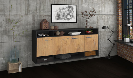 Sideboard Provo, Eiche Front (180x79x35cm) - Dekati GmbH