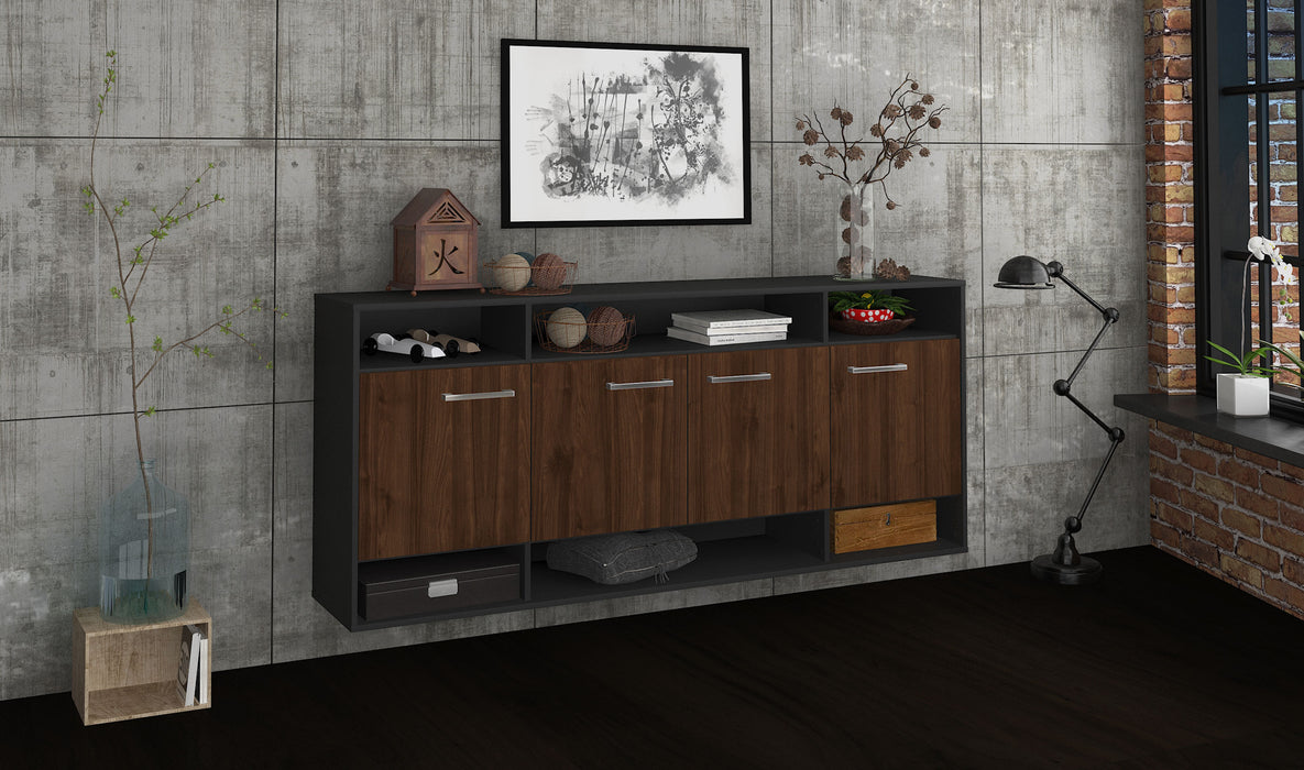 Sideboard Provo, Walnuss Front (180x79x35cm) - Dekati GmbH