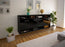 Sideboard Provo, Schwarz Front (180x79x35cm) - Dekati GmbH