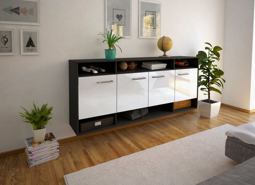 Sideboard Provo, Weiß Front (180x79x35cm) - Dekati GmbH