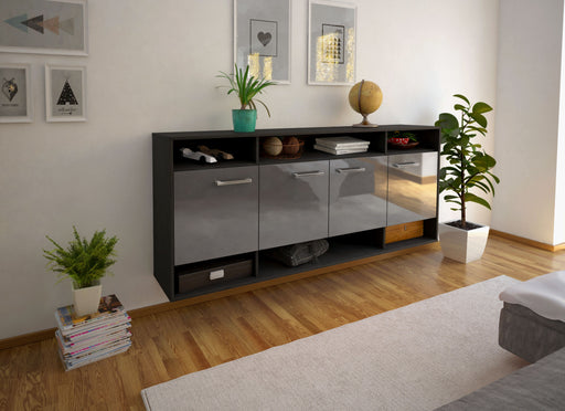 Sideboard Provo, Grau Front (180x79x35cm) - Dekati GmbH